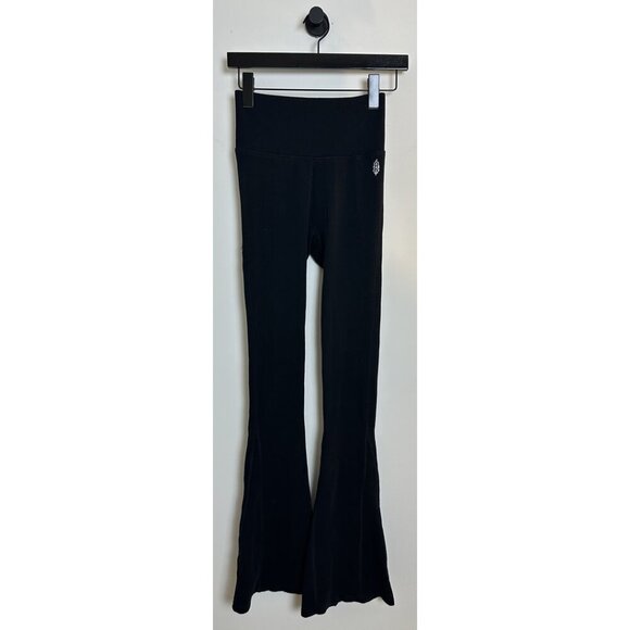FREE PEOPLE Movement Rich Soul High Waist Flare Leggings in Black X-Small/Small - Picture 2 of 7